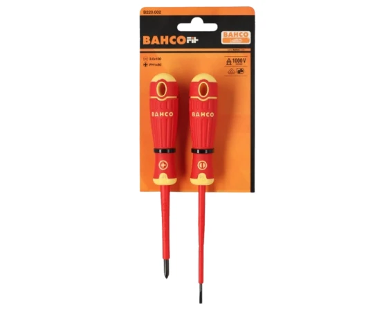 Pack destornilladores aislados 2pcs PL/PH Bahco Fit