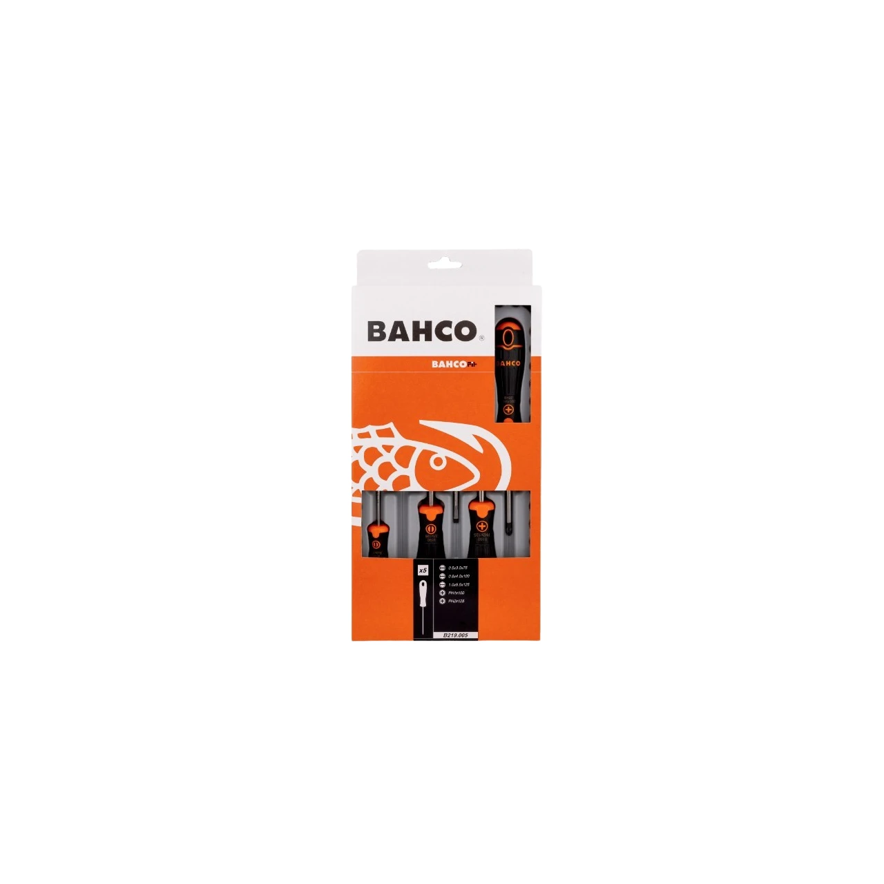 Pack destornilladores 5pcs PL/PH Bahco Fit