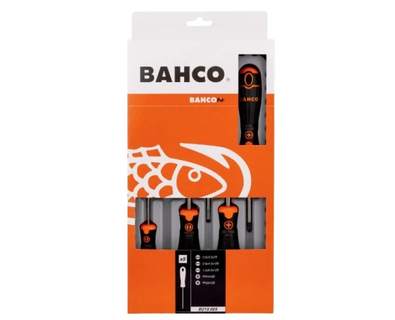 Pack destornilladores 5pcs PL/PH Bahco Fit