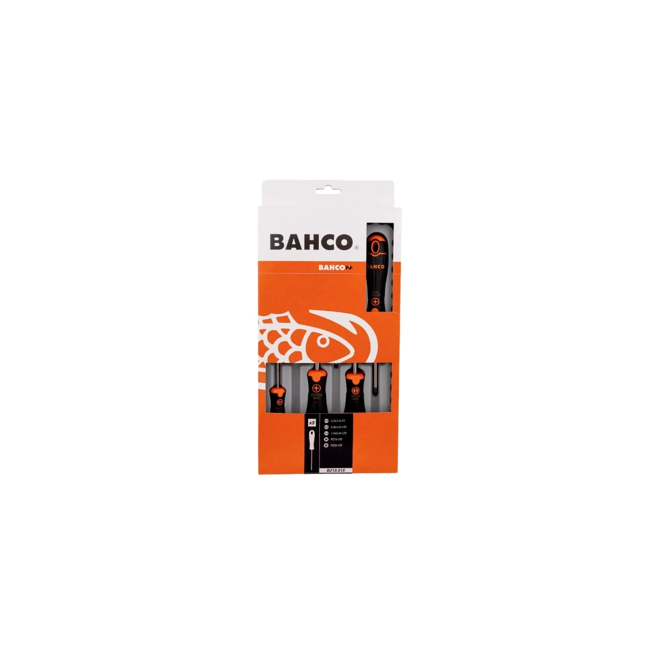 Pack destornilladores 5 pcs PL/PZ Bahco Fit