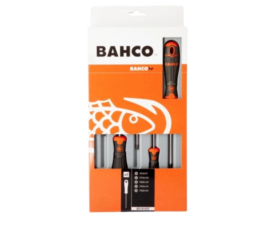 Pack destornilladores 5pcs TORX inviolable Bahco Fit