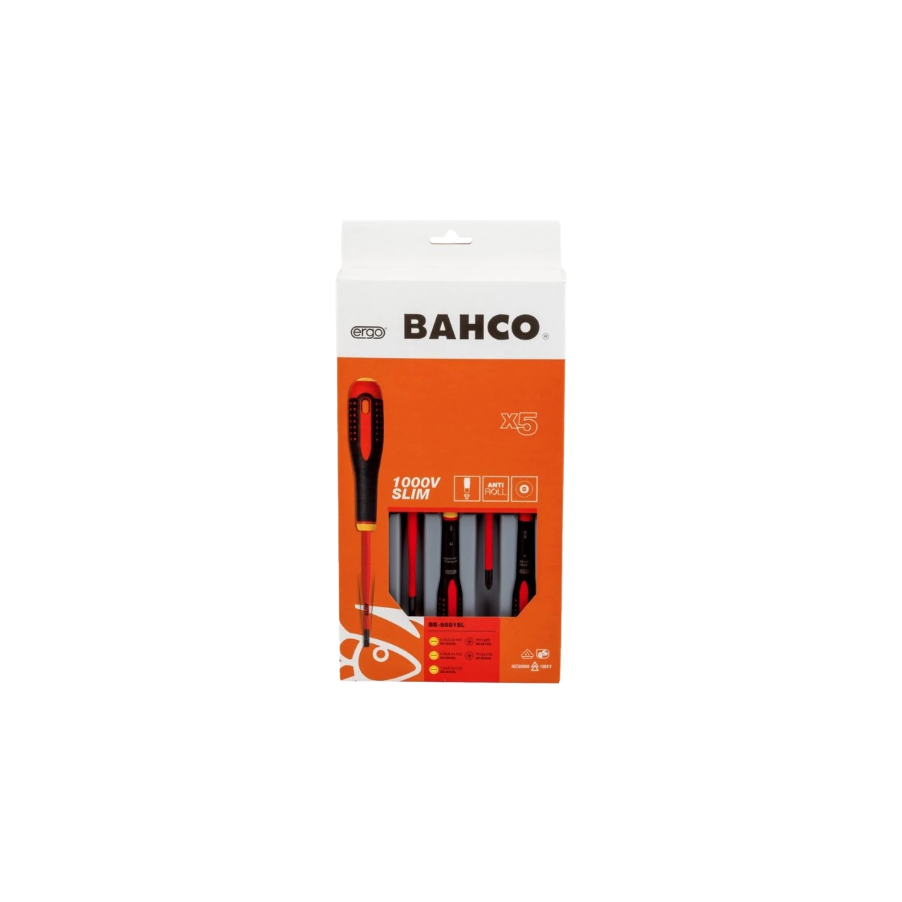 Pack destornilladores aislados 5pcs PL/PH Bahco Ergo