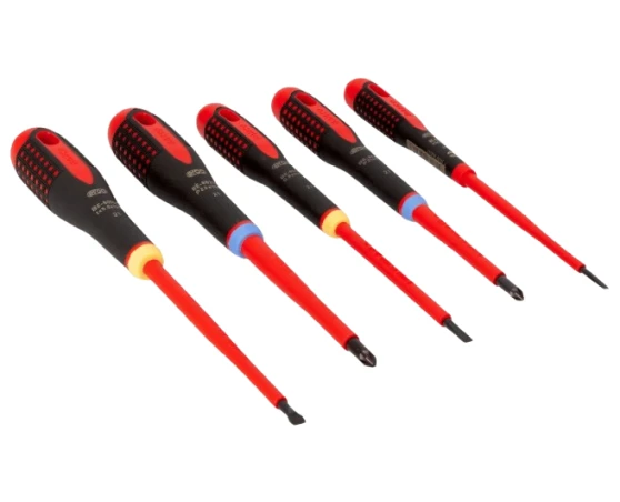 Pack destornilladores aislados 5pcs PL/PZ Bahco Ergo Pack destornilladores aislados 5pcs PL/PZ Bahco Ergo