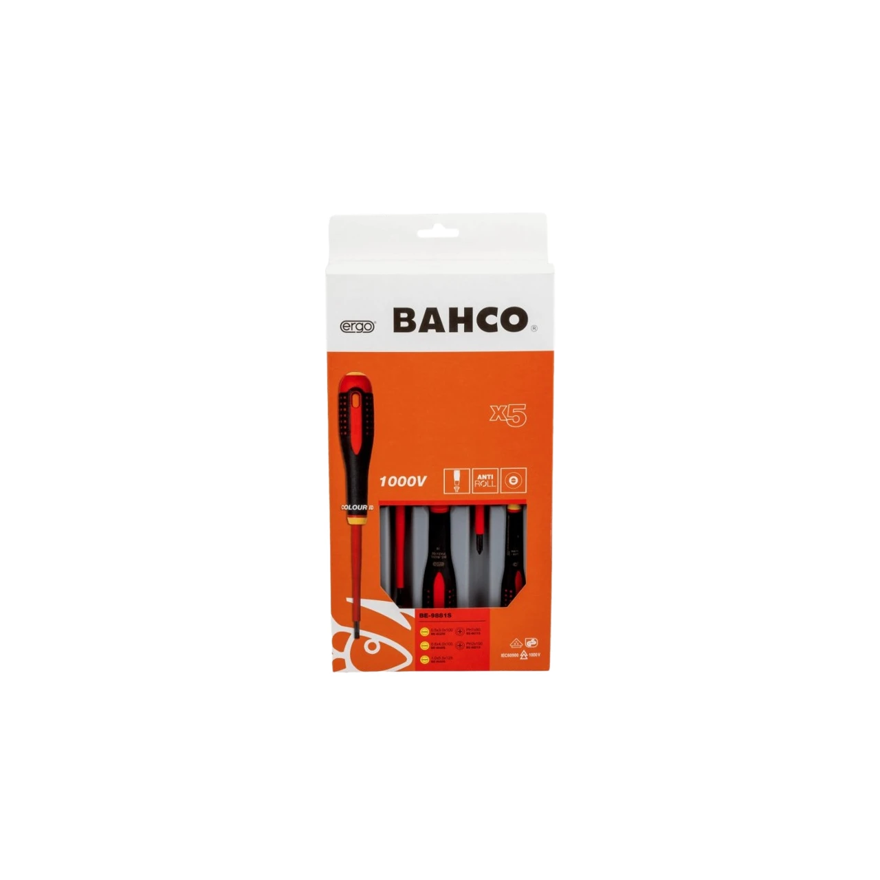 Pack destornilladores aislados 5pcs PL/PH Bahco Ergo