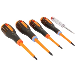 Pack destornilladores aislados 5pcs PL/PH/PZ Bahco Ergo