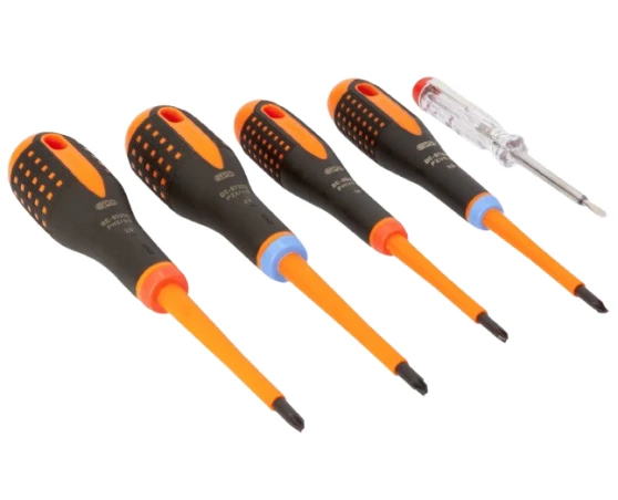 Pack destornilladores aislados 5pcs PL/PH/PZ Bahco Ergo