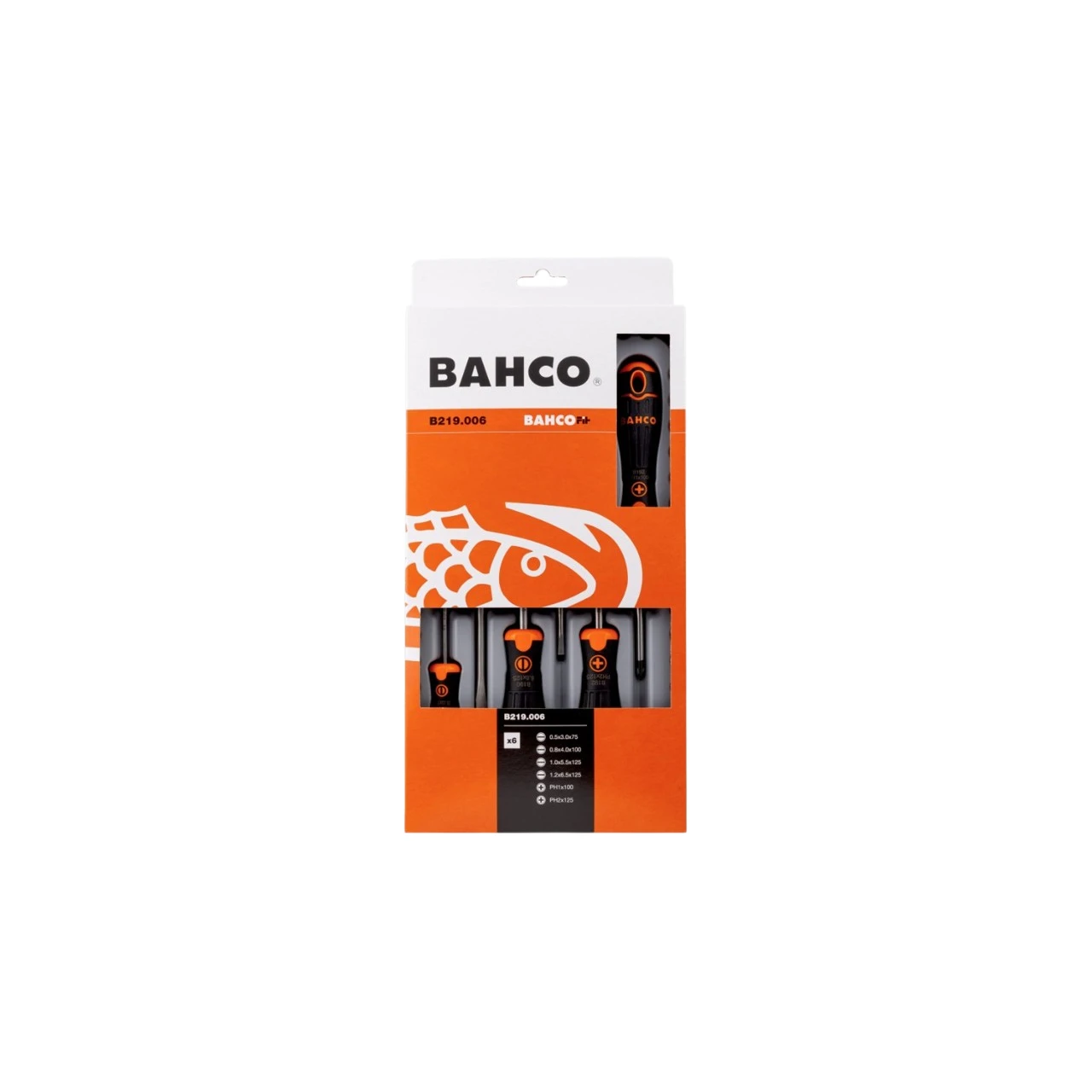 Pack destornilladores 6pcs PL/PH Bahco Fit
