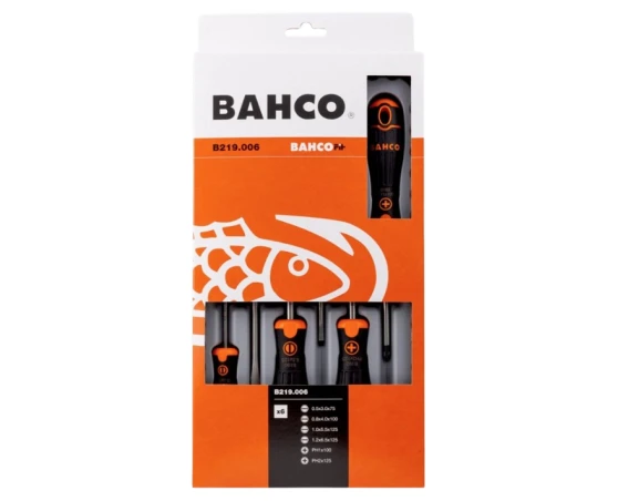 Pack destornilladores 6pcs PL/PH Bahco Fit