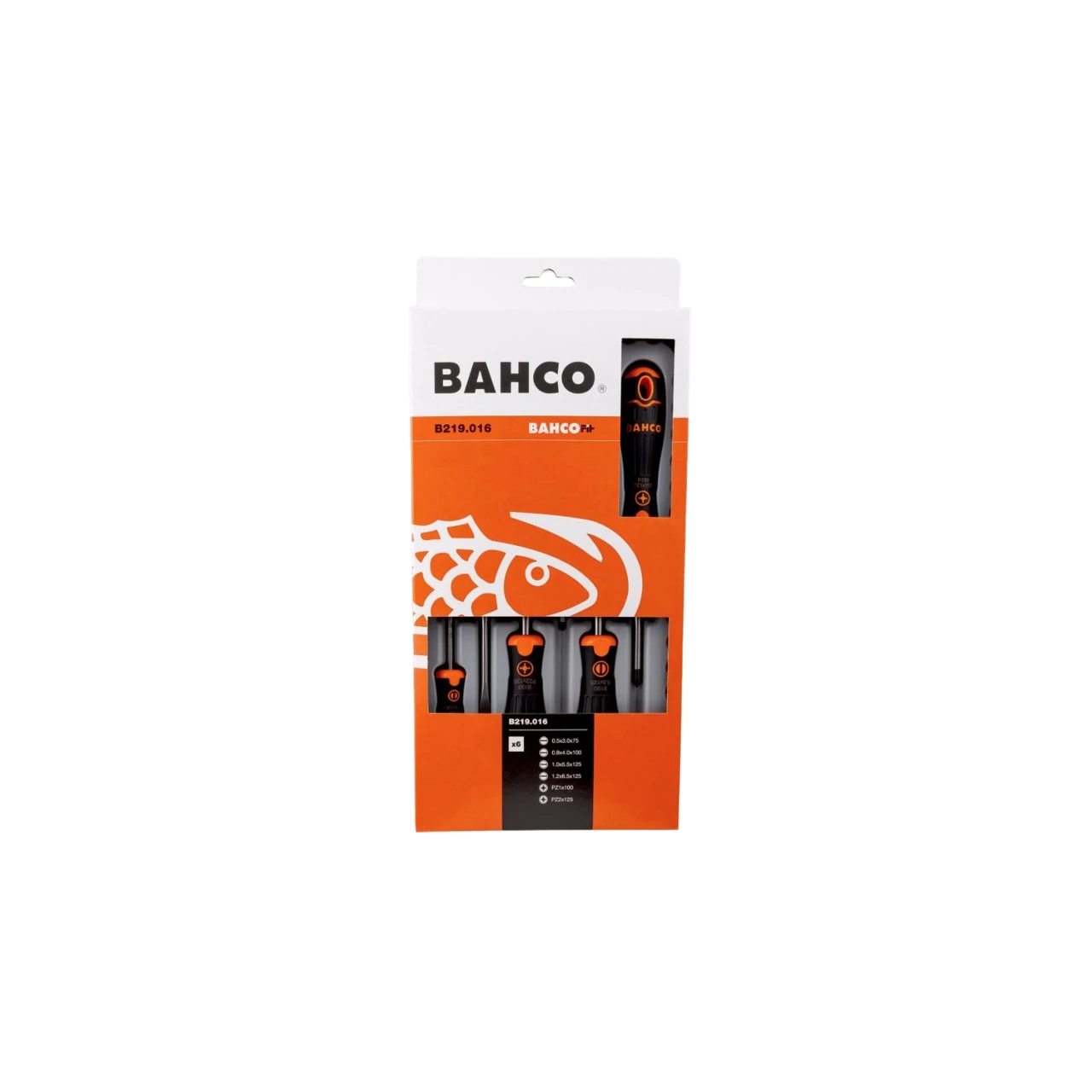 Pack destornilladores 6 pcs PL/PZ Bahco Fit