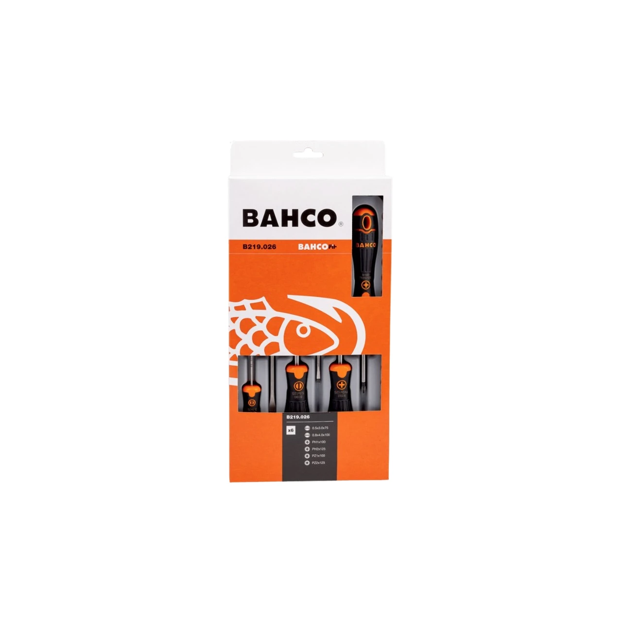 Pack destornilladores 6pcs PL/PZ/PH Bahco Fit