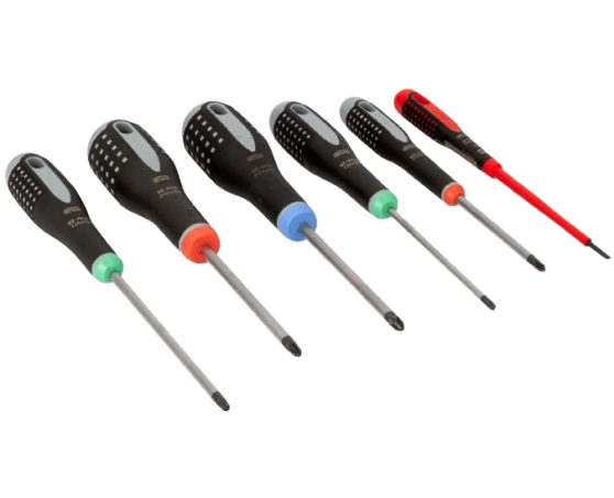 Pack destornilladores 6pcs PL/PH/PZ/TORX Bahco Ergo