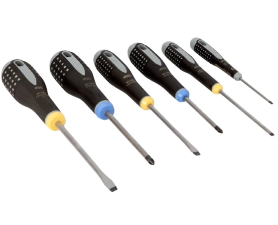 Pack destornilladores 6pcs PL/PZ Bahco Ergo Pack destornilladores 6pcs PL/PZ Bahco Ergo