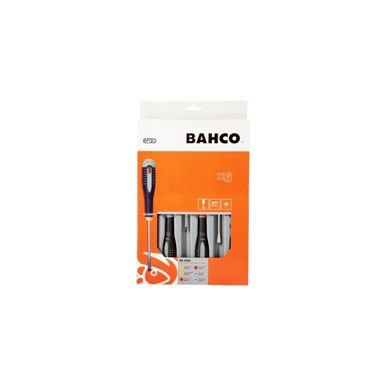 Pack destornilladores 6pcs PL/PH/PZ Bahco Ergo Pack destornilladores 6pcs PL/PH/PZ Bahco Ergo