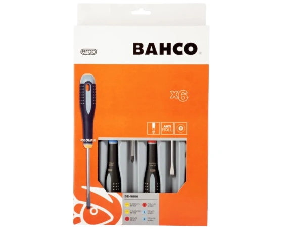 Pack destornilladores 6pcs PL/PH/PZ Bahco Ergo Pack destornilladores 6pcs PL/PH/PZ Bahco Ergo