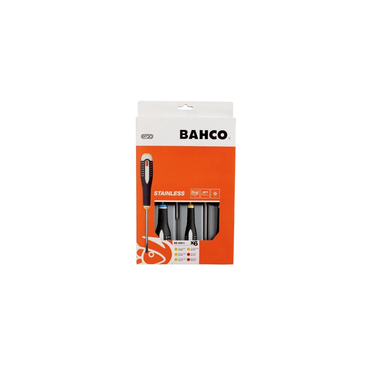 Pack destornilladores inoxidable 6pcs PL/PH Bahco