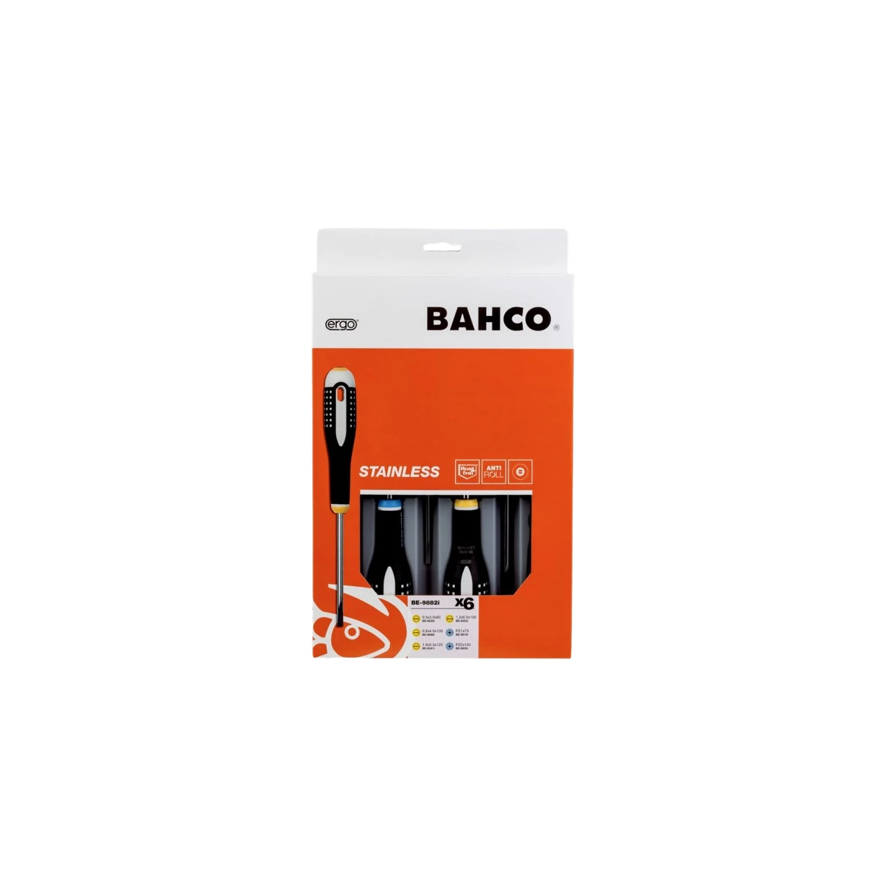 Pack destornilladores inoxidable 6pcs PL/PZ Bahco Ergo