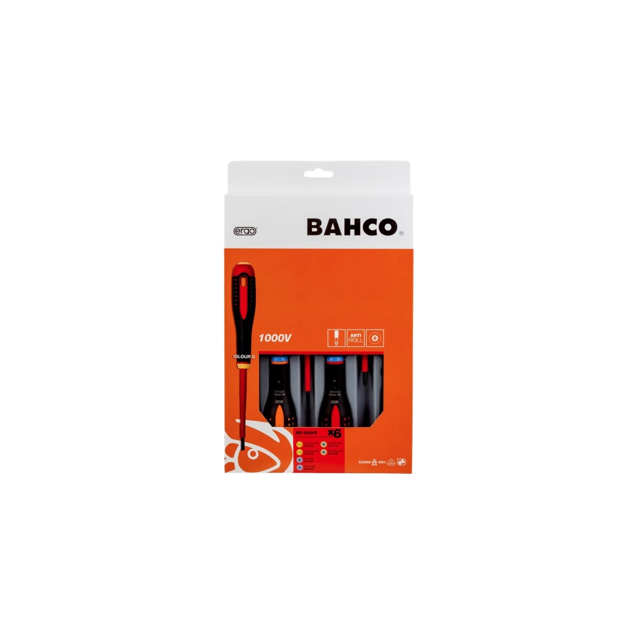 Pack destornilladores aislados 6pcs PL/PZ Bahco Ergo Pack destornilladores aislados 6pcs PL/PZ Bahco Ergo