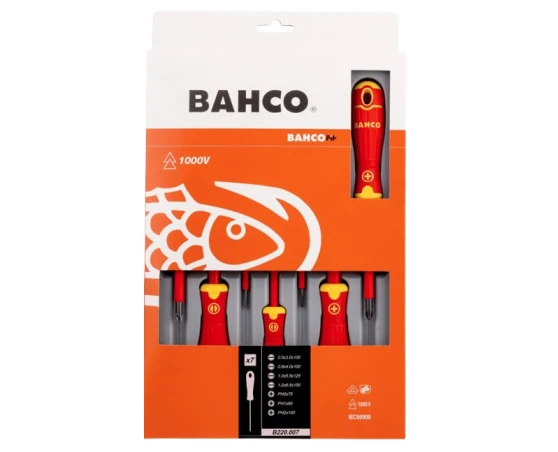 Pack destornilladores aislados 7pcs PL/PH Bahco Fit