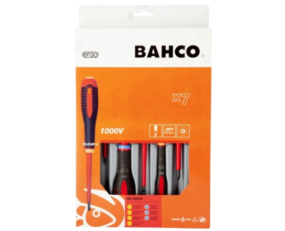 Pack destornilladores aislados 7pcs PL/PZ Bahco Ergo Pack destornilladores aislados 7pcs PL/PZ Bahco Ergo