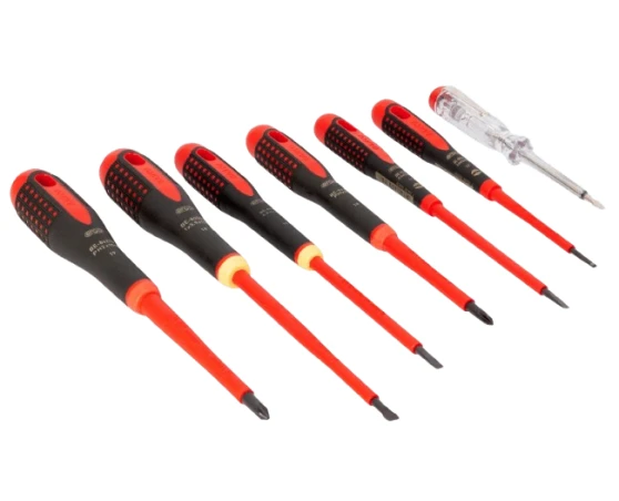 Pack destornilladores aislados 7pcs PL/PH Bahco Ergo Pack destornilladores aislados 7pcs PL/PH Bahco Ergo