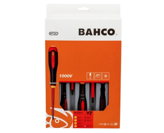 Pack destornilladores aislados 7pcs PL/PH Bahco Ergo Pack destornilladores aislados 7pcs PL/PH Bahco Ergo