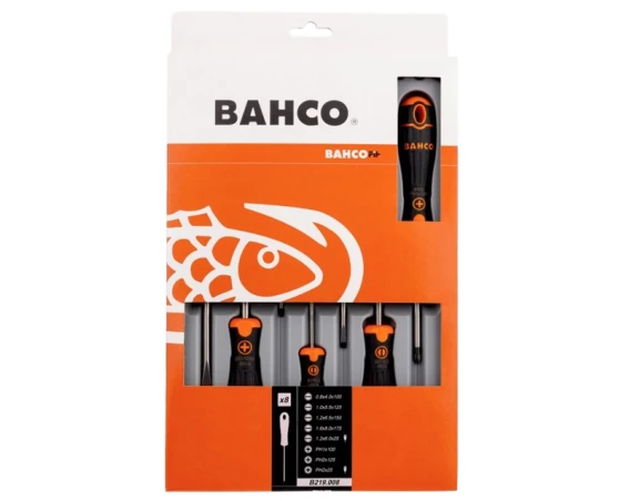 Pack destornilladores 8pcs PL/PH Bahco Fit