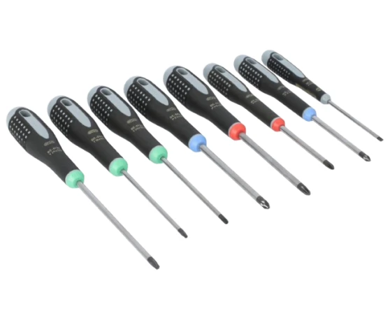 Pack destornilladores 8pcs PL/PZ/TORX Bahco Ergo