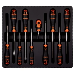 Pack destornilladores 10pcs PL/PH PZ/Robertson Bahco Fit