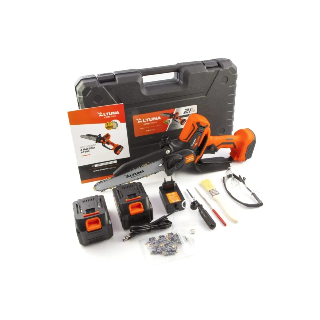 Motosierra poda a batería 1000W Altuna AF180