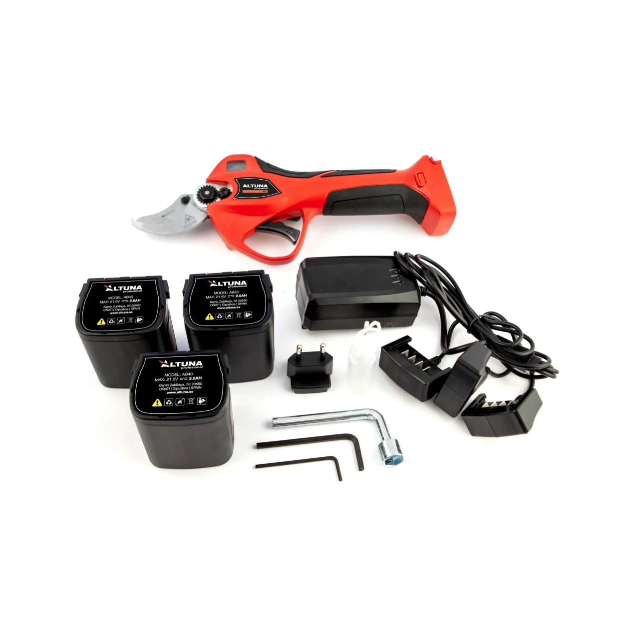 Tijera de poda a batería titanio 800W Altuna AB37 Tijera de poda a batería titanio 800W Altuna AB37
