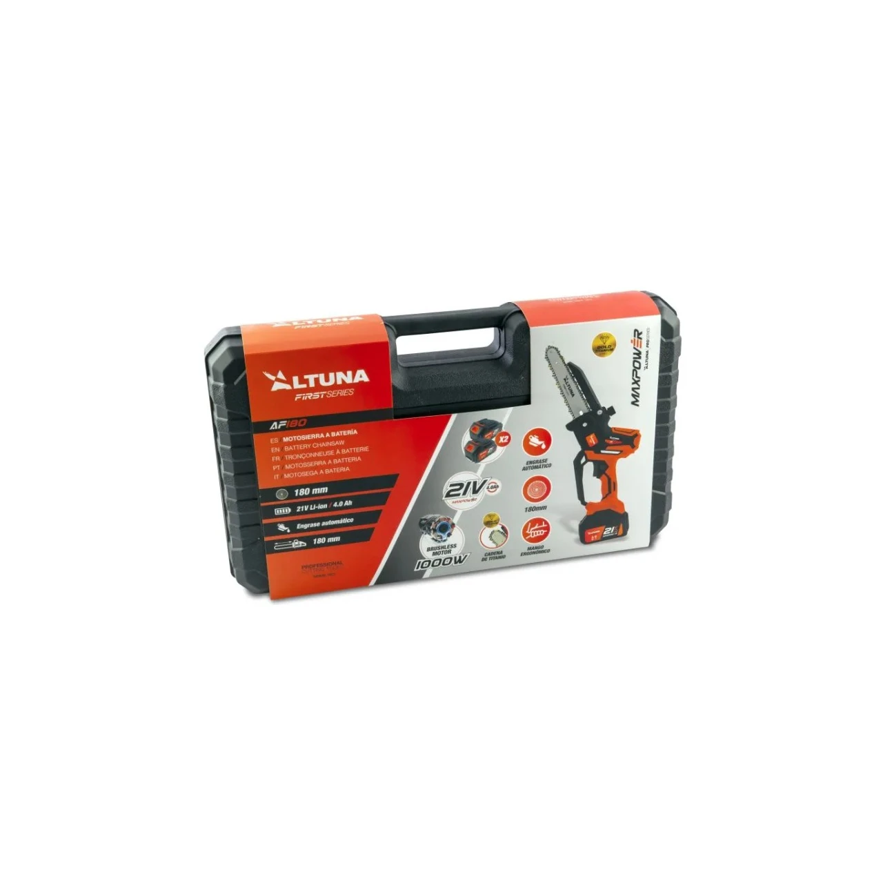 Motosierra poda a batería 1000W Altuna AB180 Motosierra poda a batería 1000W Altuna AB180