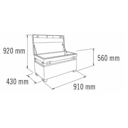 Arcón metálico SteelCore 200 litros