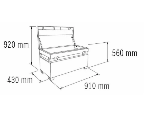 Arcón metálico SteelCore 200 litros