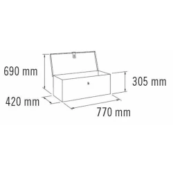 Arcón metálico SteelCore 90 litros