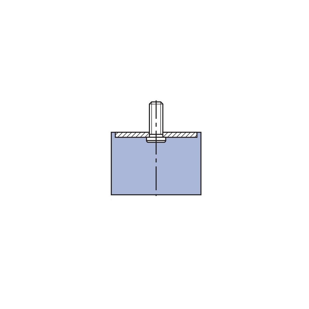 Silentblock cilindrico macho D