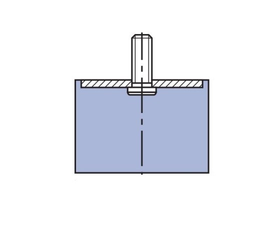 Silentblock cilindrico macho D