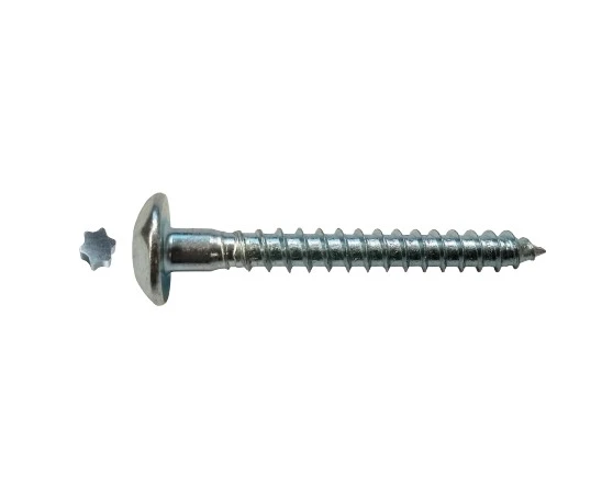 Tornillo TORX inviolable cincado