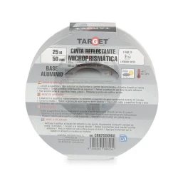 Cinta adhesiva reflectante homologada blanca base aluminio Cinta adhesiva reflectante homologada blanca base aluminio