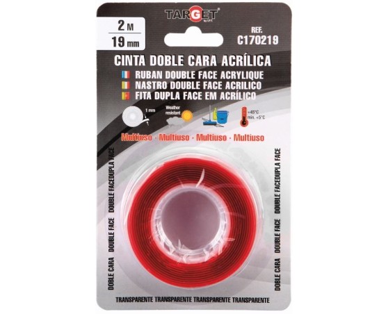 Cinta adhesiva doble cara acrílica Target