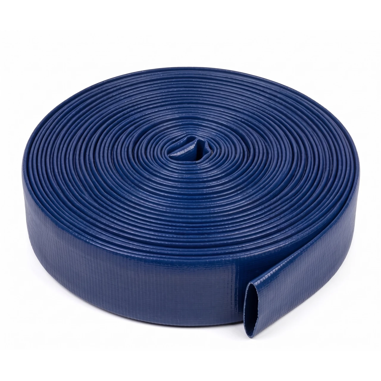 Manguera plana azul reforzada (Rollo)