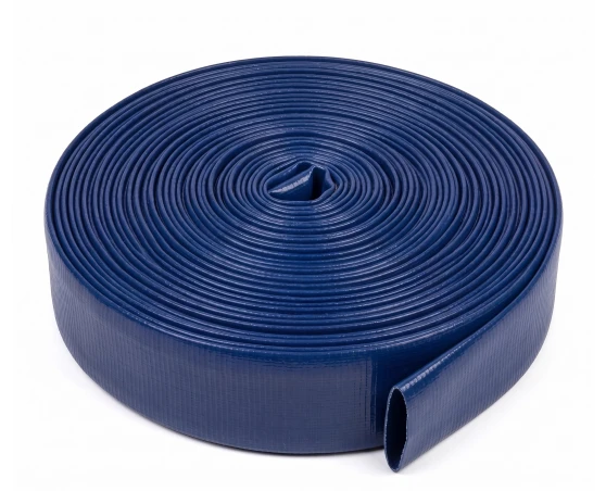 Manguera plana azul reforzada (Rollo)
