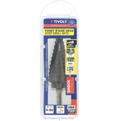 Broca escalonada HSS Tivoly shock serie Ø4-20 mm