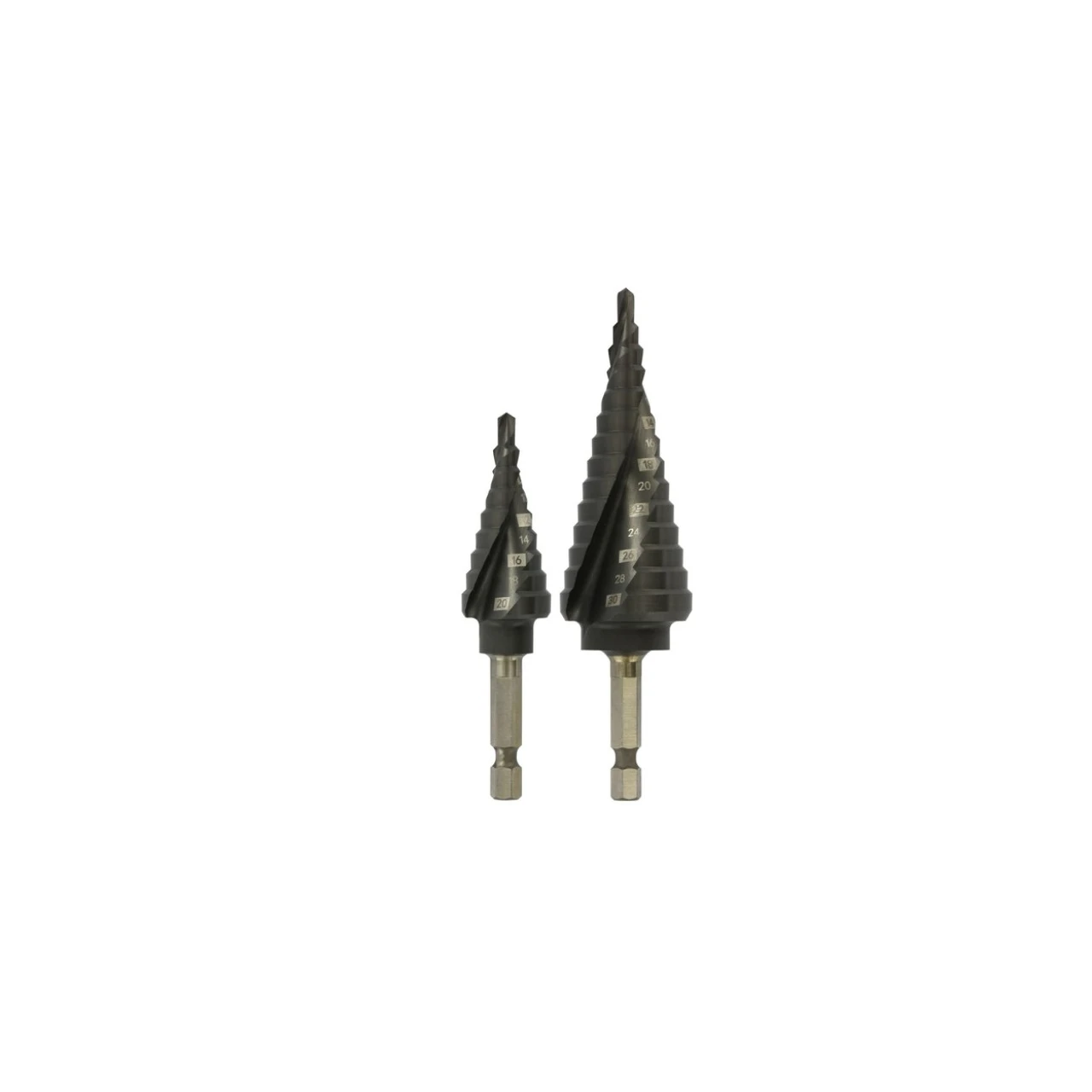 Juego brocas escalonadas HSS Tivoly shock serie Ø4-30 mm