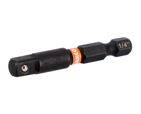 Punta torsión impacto adaptador vaso hexagonal 1/4"