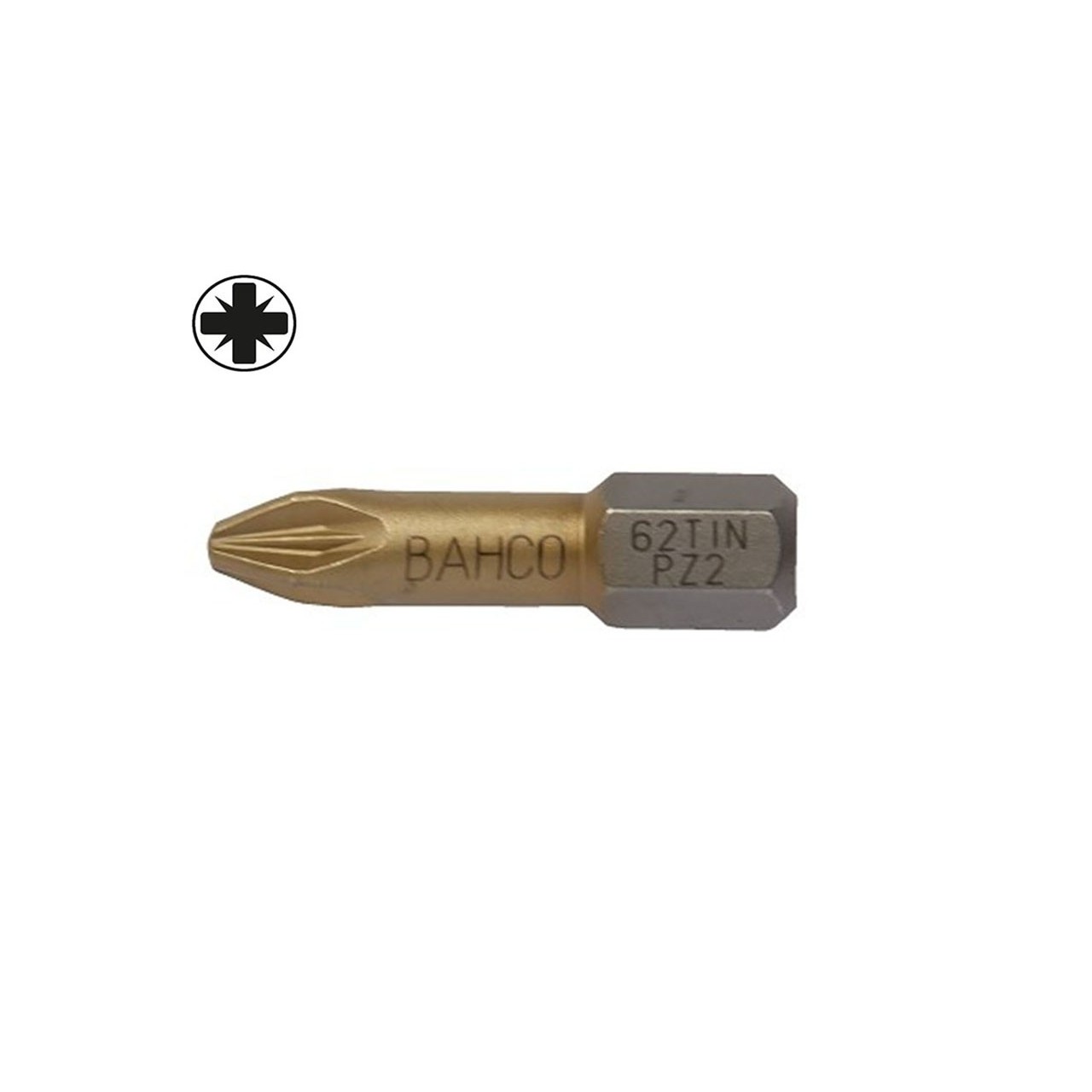 Punta titanio pozidriv 1/4" 25 mm Bahco