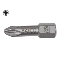 Punta acero inoxidable pozidriv 1/4" 25 mm Bahco