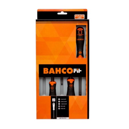 Juego de destornilladores Bahco Fit 5 piezas plano/pozidriv