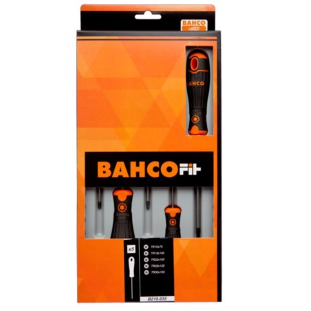 Juego de destornilladores Bahco Fit 5 piezas TORX inviolable