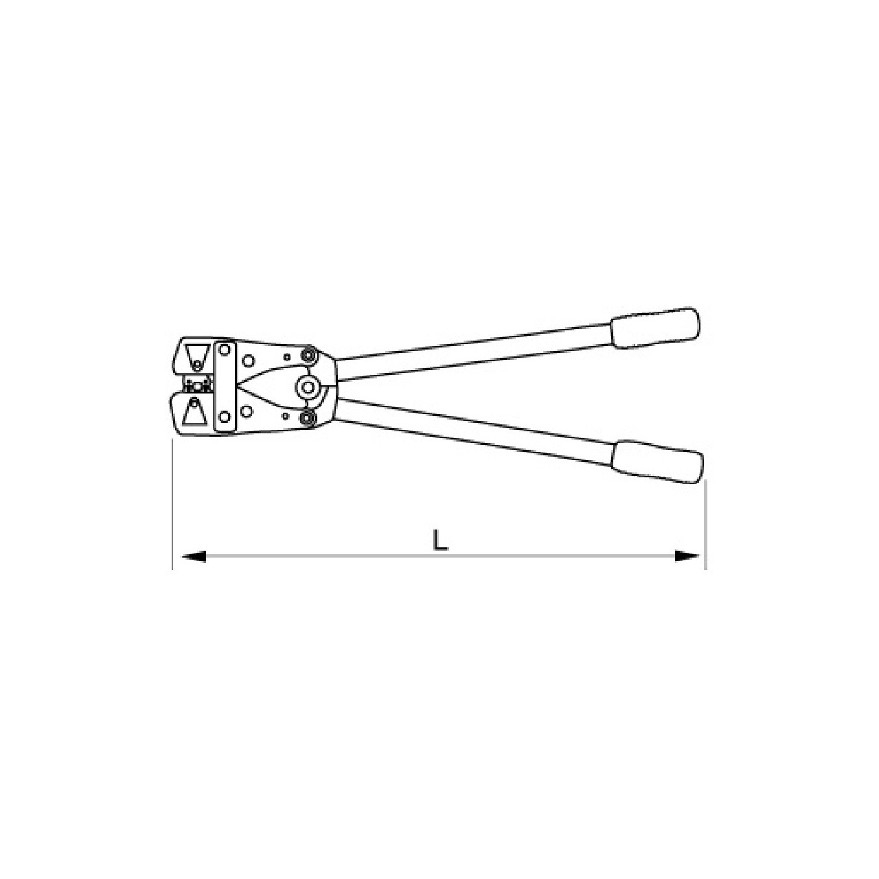 Prensaterminales con huella hexagonal 25-150 Bahco