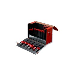 Maleta cuero Bahco electricista protección 1000V 19 piezas